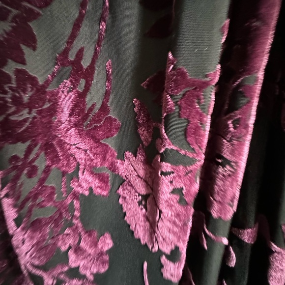 Velvet Burn-Out Cocktail Dress - Picture 3 of 3